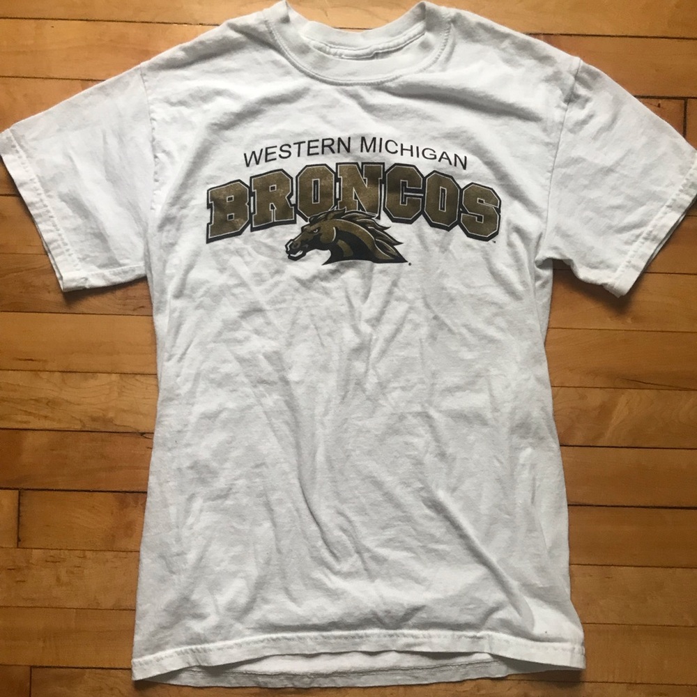 Western WMU White Broncos T-Shirt